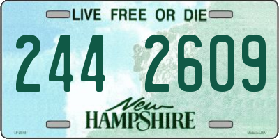 NH license plate 2442609