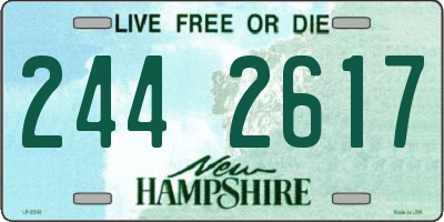 NH license plate 2442617