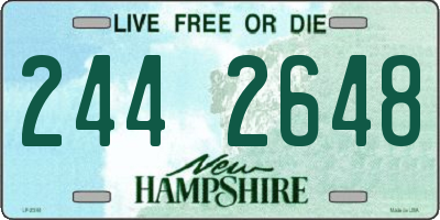 NH license plate 2442648