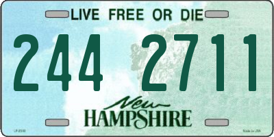NH license plate 2442711