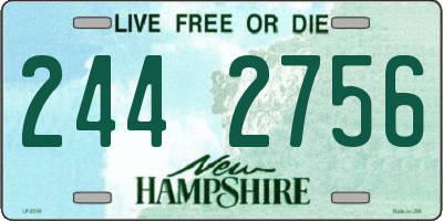 NH license plate 2442756