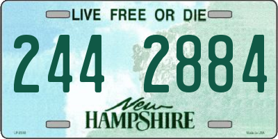 NH license plate 2442884