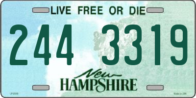 NH license plate 2443319