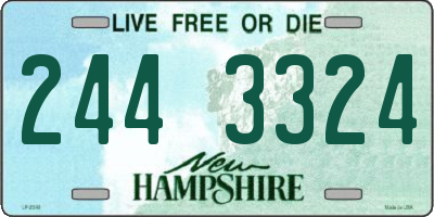 NH license plate 2443324