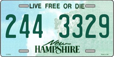 NH license plate 2443329