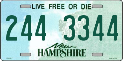 NH license plate 2443344