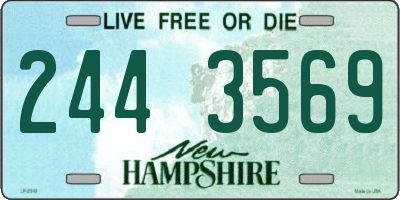 NH license plate 2443569