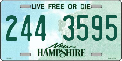 NH license plate 2443595