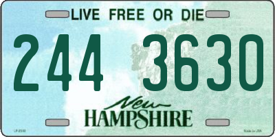 NH license plate 2443630