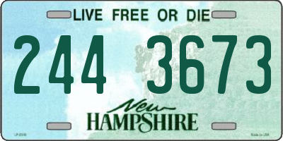 NH license plate 2443673