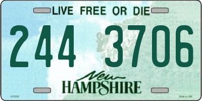 NH license plate 2443706