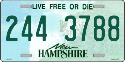 NH license plate 2443788