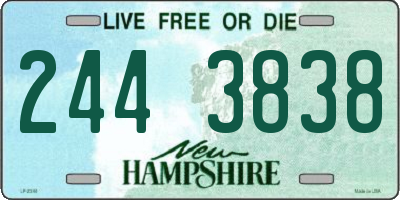 NH license plate 2443838