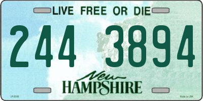 NH license plate 2443894