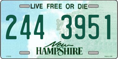 NH license plate 2443951