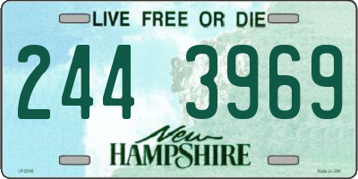 NH license plate 2443969
