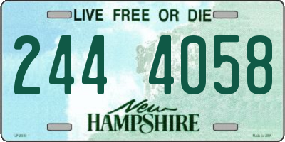 NH license plate 2444058