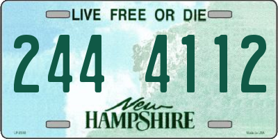 NH license plate 2444112