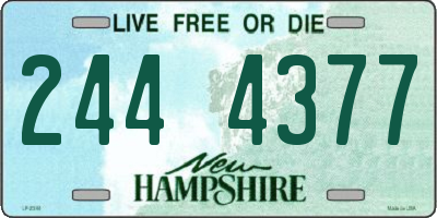 NH license plate 2444377