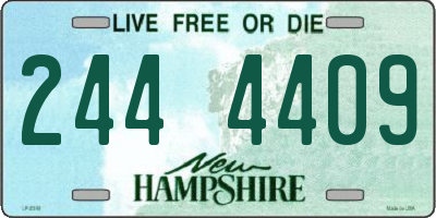 NH license plate 2444409