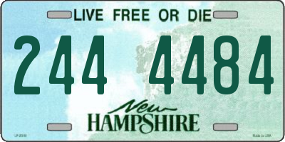 NH license plate 2444484