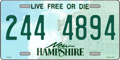 NH license plate 2444894
