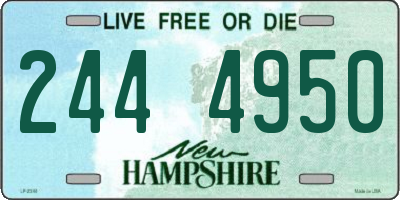 NH license plate 2444950