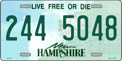 NH license plate 2445048