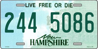 NH license plate 2445086