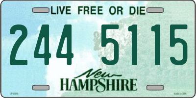 NH license plate 2445115