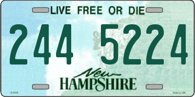 NH license plate 2445224