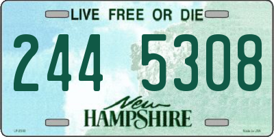 NH license plate 2445308