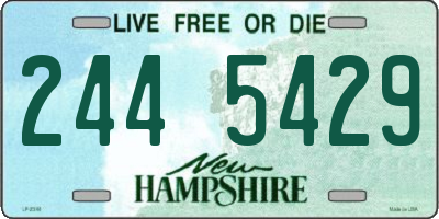 NH license plate 2445429
