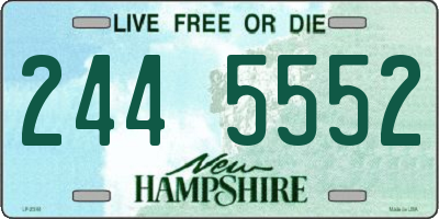 NH license plate 2445552