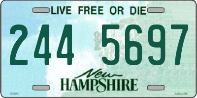 NH license plate 2445697
