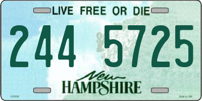 NH license plate 2445725