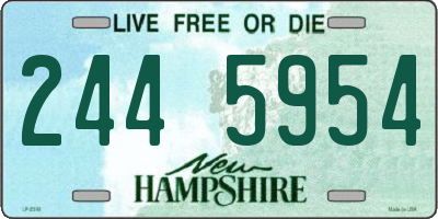 NH license plate 2445954