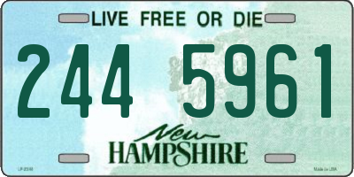 NH license plate 2445961