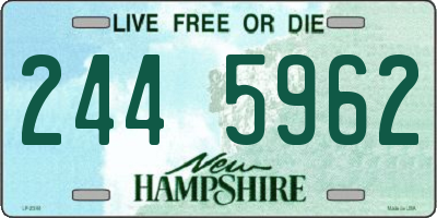 NH license plate 2445962