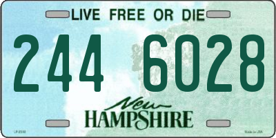 NH license plate 2446028