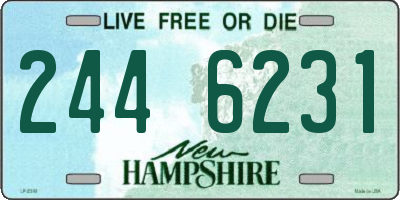 NH license plate 2446231