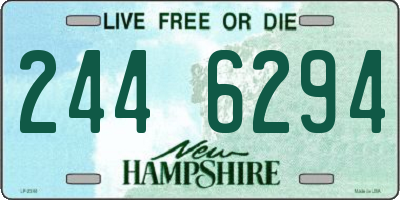 NH license plate 2446294