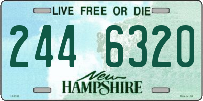NH license plate 2446320
