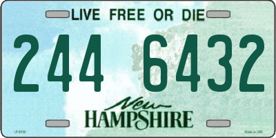 NH license plate 2446432