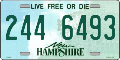 NH license plate 2446493