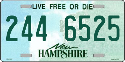 NH license plate 2446525