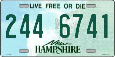 NH license plate 2446741
