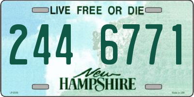 NH license plate 2446771