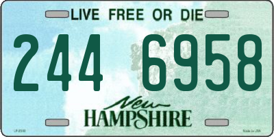 NH license plate 2446958