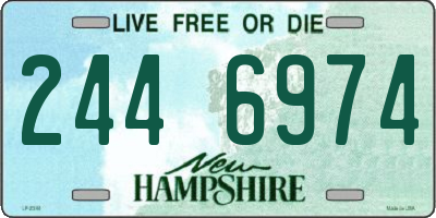 NH license plate 2446974